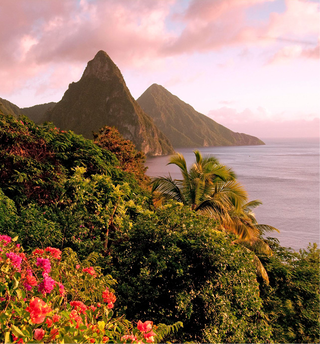 Twin Pitons, St Lucia